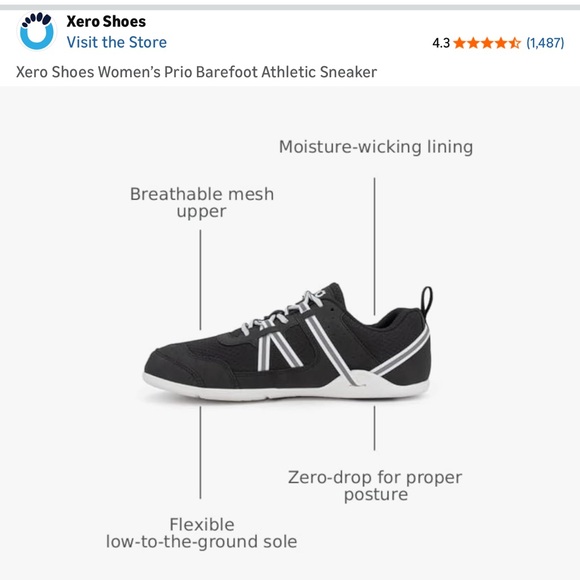 Xero Shoes Women’s Prio Barefoot Athletic Sneaker - Picture 8 of 15